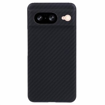 För Google Pixel 8-fodral 1500D-grovstruktur Svart Aramid Fiber Carbon Fiber-fodral (Noggrann utskärning)