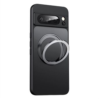 För Google Pixel 8 Pro-fodral kompatibelt med MagSafe Ring Kickstand TPU+Acrylic Back Cover