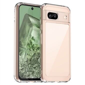 För Google Pixel 8a \'\'Clear Case\'\' med TPU + Akryl Baksida (Stor baksidelinshål)