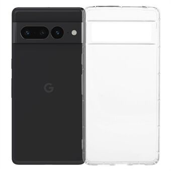 För Google Pixel 7 Pro 5G TPU-skal ultratransparentt repfritt telefonfodral (stor bakkameraöppning)