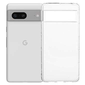 För Google Pixel 7 5G Genomskinlig TPU-skal Telefonväska Airbag-skydd (Stort bakre linshål)