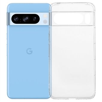 För Google Pixel 8 Pro klar TPU-telefonfodral med airbagsskydd (precis linshål)