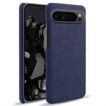 För Google Pixel 9 Pro XL Case Solid Färg PC+Tyg Stötskyddande Baksida Telefonfodral