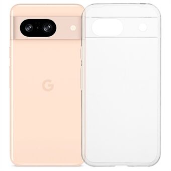 För Google Pixel 8a Transparent Skal Blankt Mjukt TPU Telefon Skyddande Omslag Vattenmärkesfri