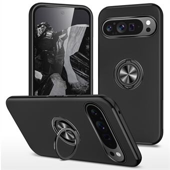 För Google Pixel 9 Pro XL Bakre skal Stödstativ PC+TPU Stötdämpande Telefonfodral