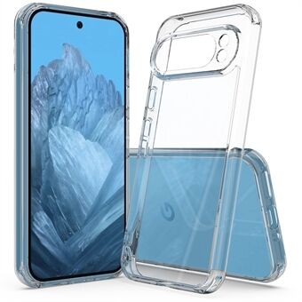 För Google Pixel 9 Pro XL Klar Case, Anti-Scratch TPU+Acrylic Bakstycke Telefonfodral