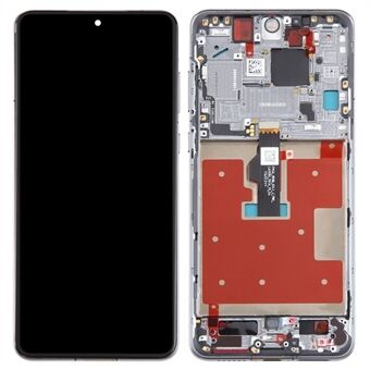 För Huawei Mate 50 4G OEM Grade S LCD-skärm och digitaliserarmodul + ram (utan logotyp) - Svart