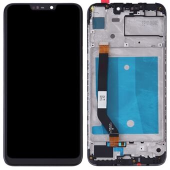 För Huawei Honor 8C Grade C LCD-skärm och digitaliseringsenhet + ramersättningsdel (utan logotyp)