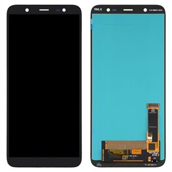 OLED Display Touch Screen Digitizer glasenhet för Samsung Galaxy J8 (2018) J810 Ersättningsdel - Svart