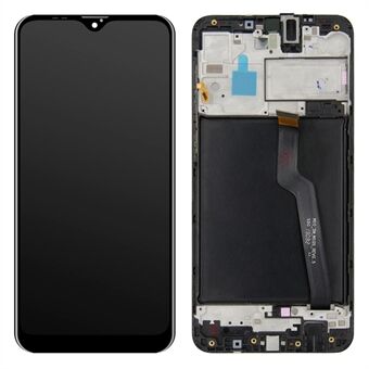 OEM LCD-skärm och digitaliseringsenhet + ramdel (utan logotyp) för Samsung Galaxy A10 A105 A105F - Svart