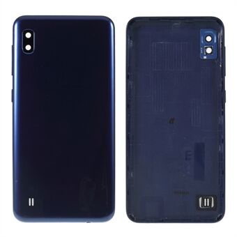 För Samsung Galaxy A10 SM-A105 Originaltillverkat batterihuslock reparationsdel + kameralinslock.