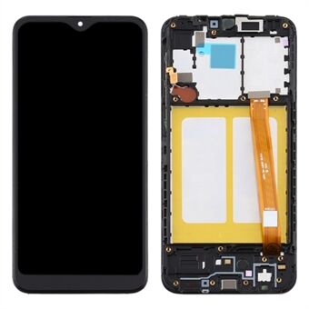 OEM LCD-skärm och digitaliseringsenhet + ramreparationsdel (utan logotyp) för Samsung Galaxy A20e SM-A202F - Svart