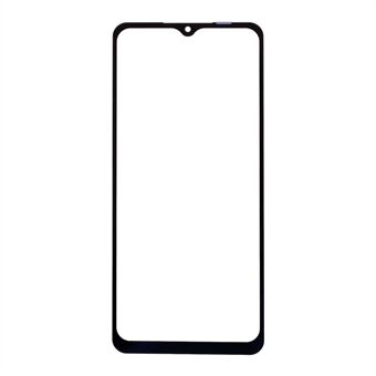 Skärmglaslins + OCA självhäftande utbyte för Samsung Galaxy A02s (164,2x75,9x9,1 mm) A025 / A03s (164,2 x 75,9 x 9,1 mm) - Svart