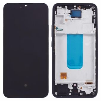 För Samsung Galaxy A34 5G A346 Grade C OLED-skärm och digitizersammansättning + rammersättning (utan logotyp) - Svart