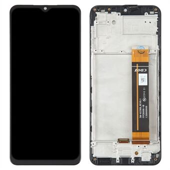 För Samsung Galaxy A23 5G (global version) A236B OEM Grade S LCD-skärm och digitaliseringsenhet + ramersättningsdel (utan logotyp)