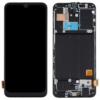 För Samsung Galaxy A40 A405-grad C LCD-skärm och digitalisatormontering + ramutbytesdel (TFT-teknologi) (utan logotyp)