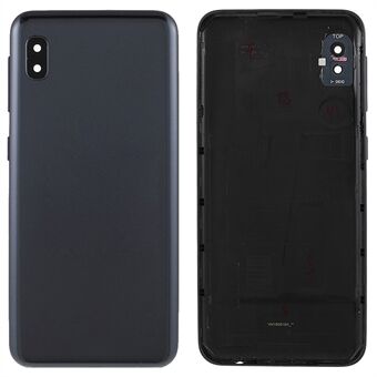 För Samsung Galaxy A10e A102 Batterihus med Kameralinslock (Utan Logotyp) - Svart