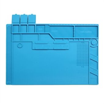 S-170 värmeisolerande magnetisk silikonreparationsmatta med skallinjal och skruvposition