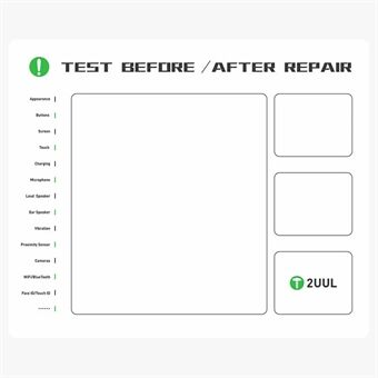 2UUL ST92 30cmx25cm Magnetisk Projektmatta Arbetsunderlägg För Reparationsverktyg För Telefoner