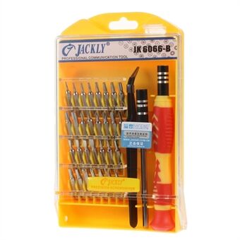 JACKLY JK6066-B 33-i-1 Precision Mini skruvmejsel verktygssats för bärbar mobiltelefon