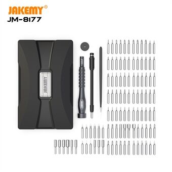 JAKEMY JM-8177 106-i-1 multifunktions magnetisk skruvmejselset Reparationsverktyg för telefonplatta