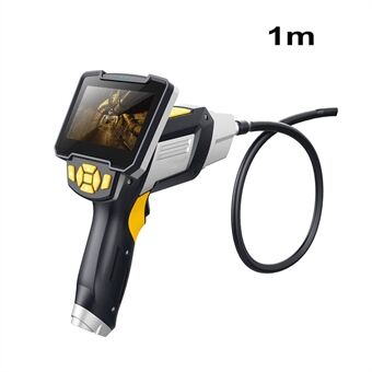 Inskam112 Industriell Endoskop Vattentät Inspektionskamera med 6 LED-lampor Professionell Borescope 4.3-Tums 1080P LCD-skärm och 1M Rör