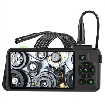 T22 Dual Lens Industriell Endoskop med 4 st Ljuskällor 1m 4.5 tum 5.5mm 1080P IP67 Vattentät Digital Borescope