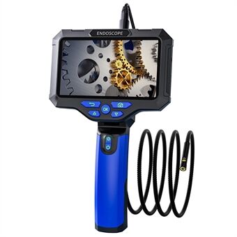 T28 Industriell Borescope med 4 st Lampor 3.5m 7.9mm Dubbellins 5-tums 1080P Endoskop Ormkamera