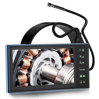 T23 Industriellt Endoskop med 6 LED-lampor 10m 5,5mm Dubbel Lins 7 tum 1080P Digital Borescope IP67 Kamera