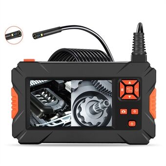 P130 5m Hard Wire LED-ljusboreskop Vattentätt 8mm Dual-Lens Inspection Snake Camera Industrial Endoscope