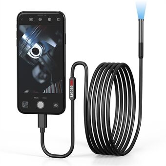 W300 1 m tråd 8 mm lins 1080P HD Borescope Camera IP67 Vattentät industriell inspektionsborescope för iOS Android