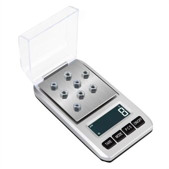 500g / 0,01g 6 enheter Pocket Jewelry Scale Rostfritt stål Mini elektronisk våg