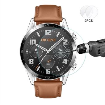 2ST HAT Prince för Huawei Watch GT 2 46mm (2019) Skärmskydd i härdat glas 0.2mm 9H 2.15D Arc Edge