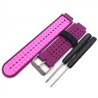 Universal klockarmband i silikon för Garmin Forerunner 220/230/235/630/620/735 - Magenta