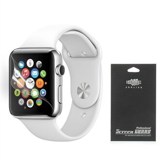 HD Clear LCD-skärmskyddsfilm för Apple Watch 42mm (med svart paket)