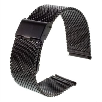 Metallvävt armbandsur för Apple Watch Series 6 SE 5 4 44mm / Series 3/2/1 42mm - Svart