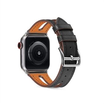 Kvalitet Top-lager kohud läder klockarmband ersättning för Apple Watch Series 1/2/3 42mm / Series 4/5 44mm