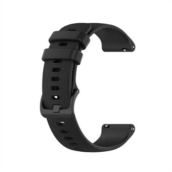 20 mm Grid Texture Silikon Armband för Polar Ignite/ Garmin Vivomove 3, Ersättnings Smart Watch Band