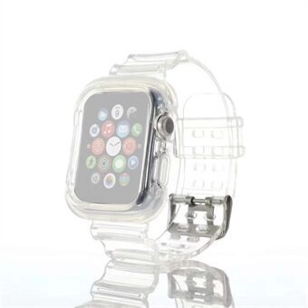 Transparent silikon Smart klockarmband för Apple Watch SE / Series 6/5/4 44mm / Series 3/2/1 42mm