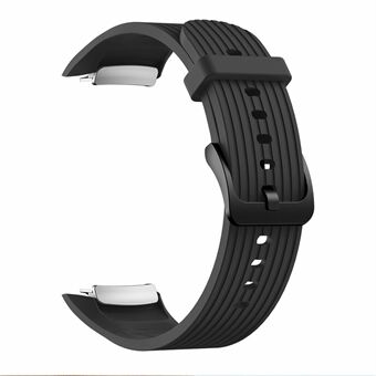 Vertikala ränder Korn Silikon Smart Watch Band Ersättning [Stor storlek] för Samsung Galaxy Gear Fit2 Pro