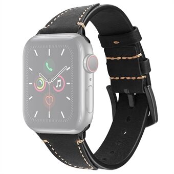 Äkta läder Nail Tail Style Watch Band för Apple Watch Series 6 / SE / 5/4 40mm / Series 3/2/1 Watch 38mm