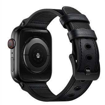 Äkta läderklockbandsbyte för Apple Watch Series 6 SE 5 4 40mm / Series 3 2 1 38mm