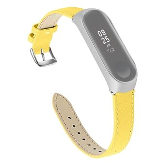 Klockarmband av hög kvalitet i äkta läder för Xiaomi Mi Band 5