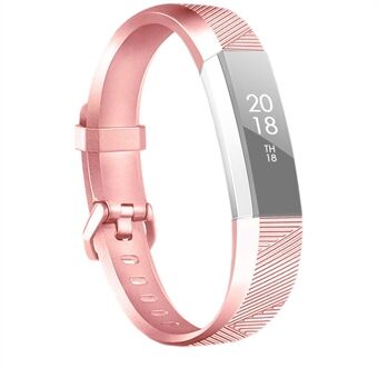 Silikon Metallic Ersättningsbandrem för Fitbit Alta HR / Alta