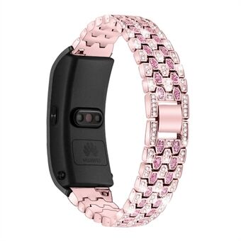 Metal Smart Watch Band för Huawei TalkBand B5 Rhinestone Decor