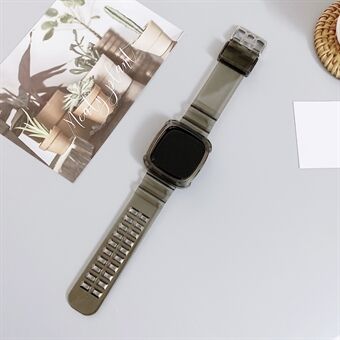 Metal Buckle TPU Watch Band för Fitbit Versa 3