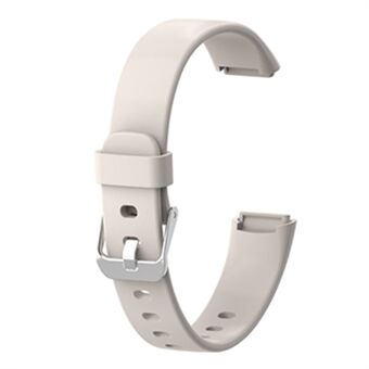 Mjuk silikon i enfärgad klockarmband, byte av handledsrem för Fitbit Luxe, storlek: S