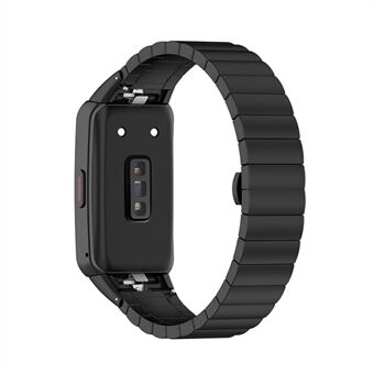 Klockarmband i rostfritt Steel Ersättningsarmband med en pärla för Huawei Band 6 / Honor Band 6 - Svart