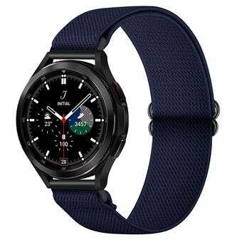 20 mm flätat armband i nylon justerbart elastiskt solo-band för Samsung Galaxy Watch4 Classic 42 mm 46 mm / Watch4 40 mm 44 mm / Watch3 41 mm / Watch Active2 40 mm 44 mm / Watch Active