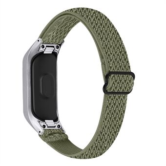 Justerbart elastiskt handledsband Mjukt stretchigt flätat nylonögla armbandsremsbyte för Samsung Galaxy Fit-e R375